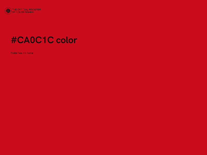 #CA0C1C color image