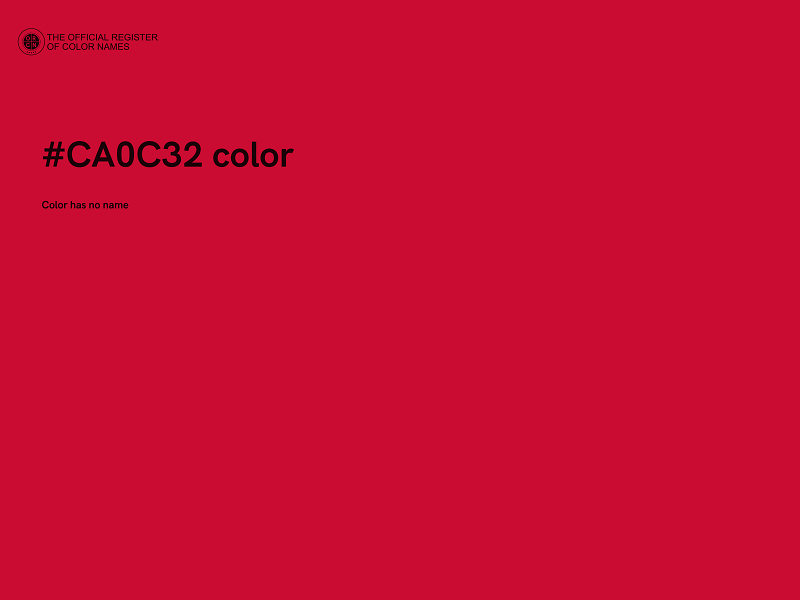 #CA0C32 color image