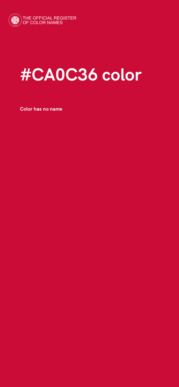 #CA0C36 color image