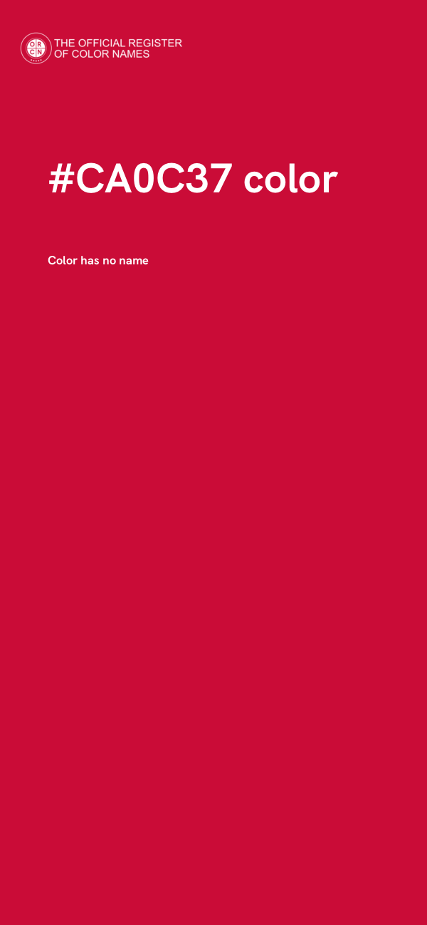 #CA0C37 color image