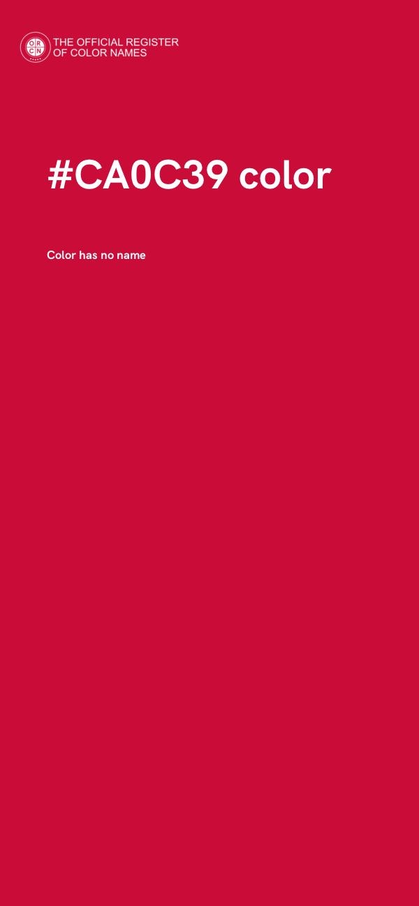 #CA0C39 color image