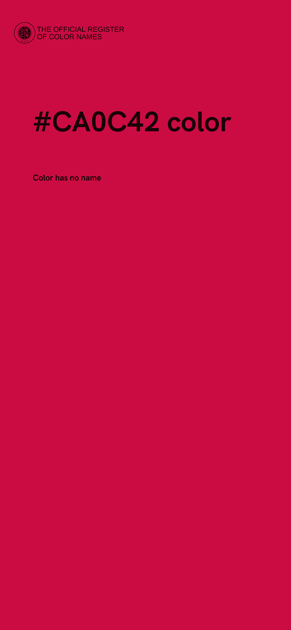 #CA0C42 color image