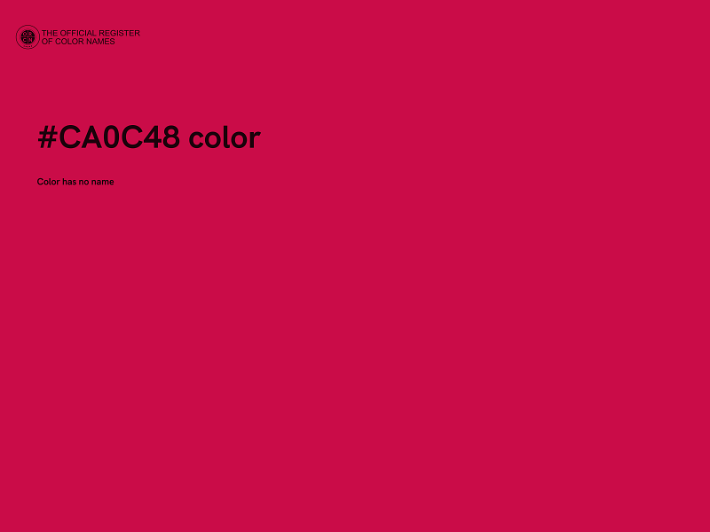 #CA0C48 color image