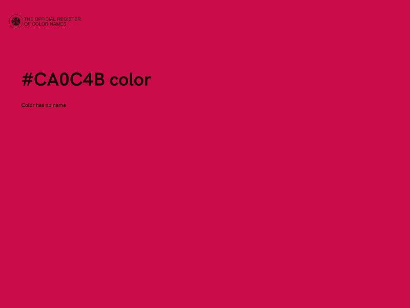 #CA0C4B color image