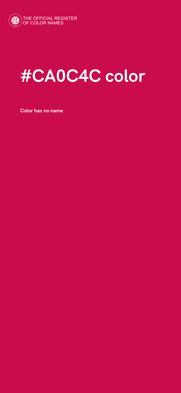 #CA0C4C color image