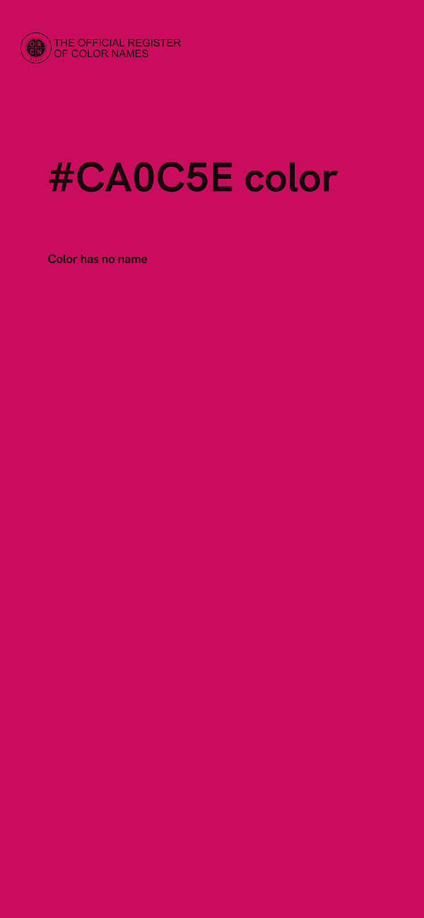#CA0C5E color image