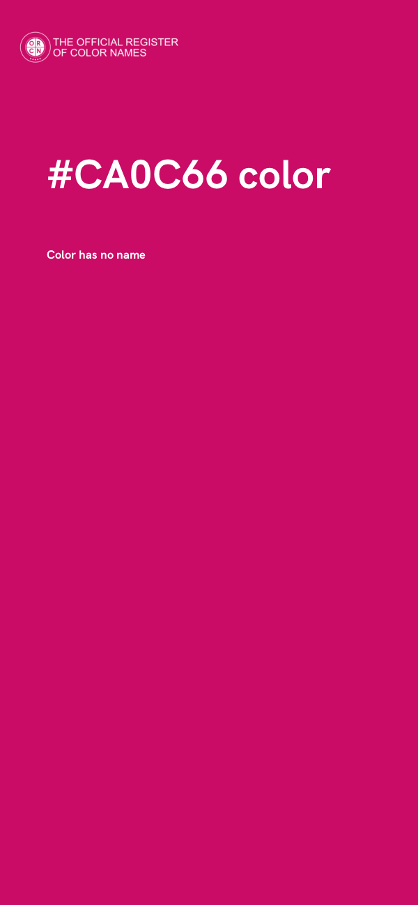 #CA0C66 color image