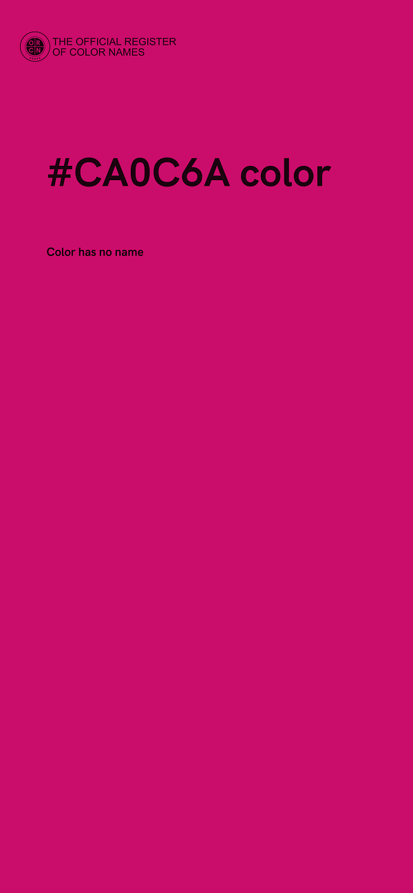 #CA0C6A color image