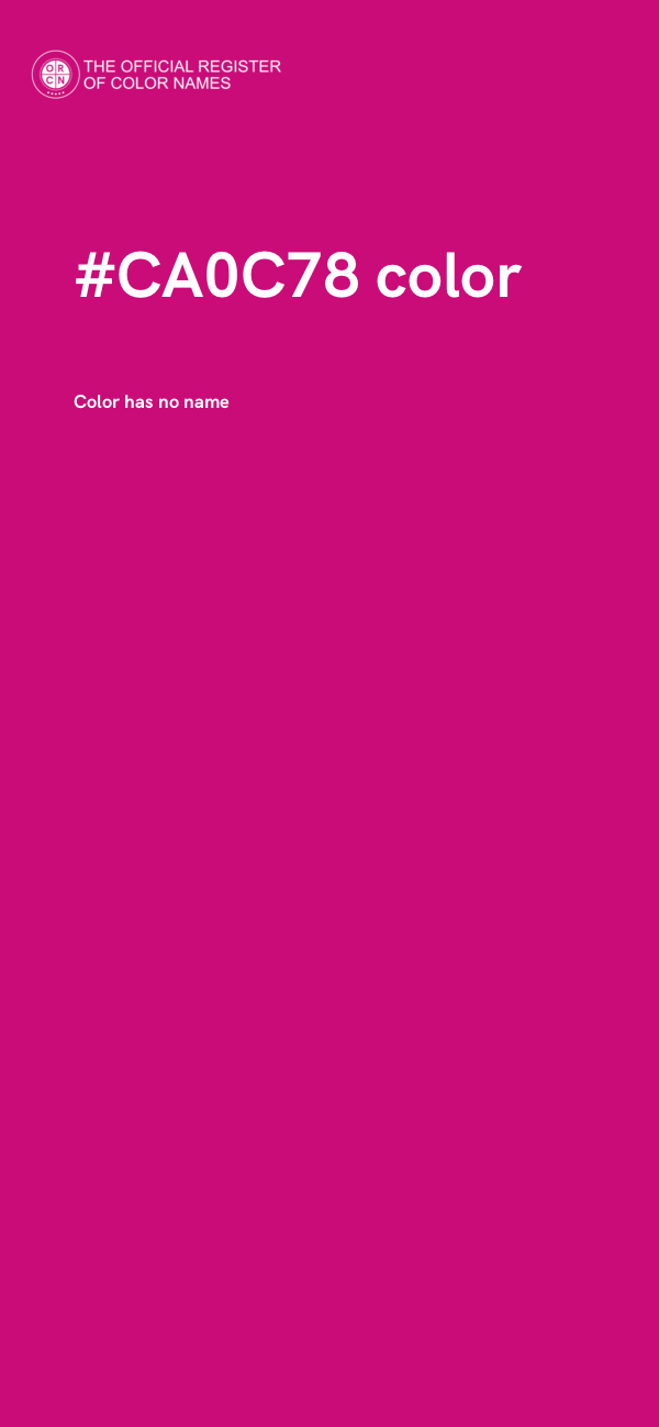 #CA0C78 color image