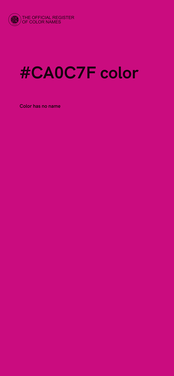 #CA0C7F color image