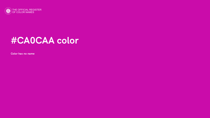 #CA0CAA color image