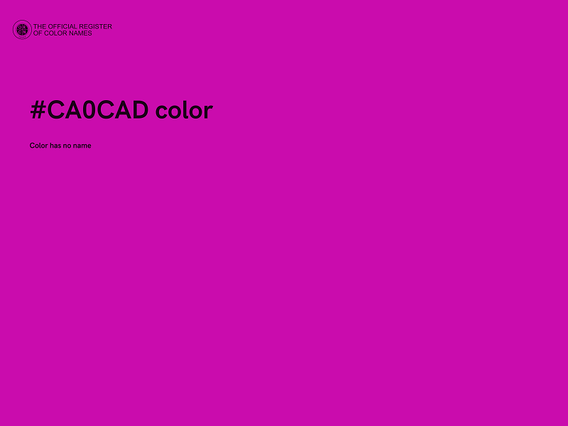 #CA0CAD color image