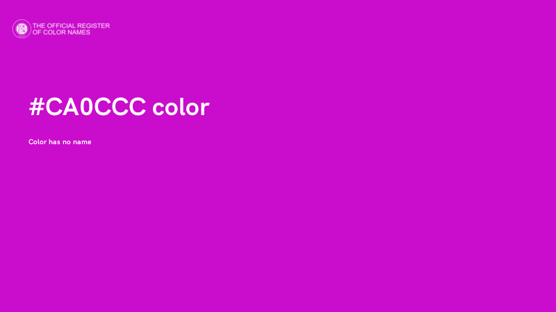 #CA0CCC color image