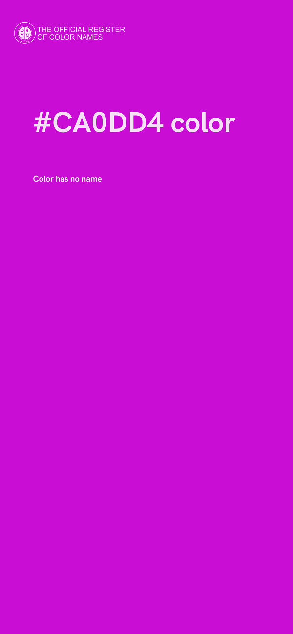 #CA0DD4 color image