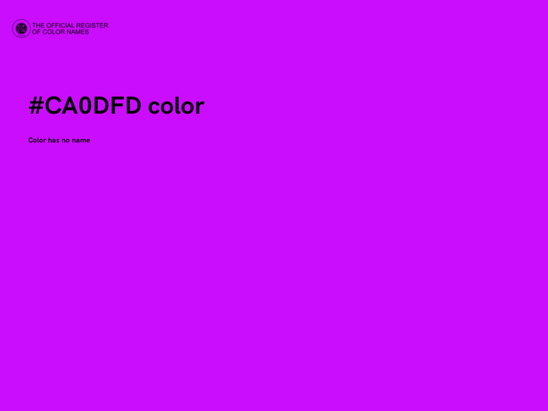 #CA0DFD color image