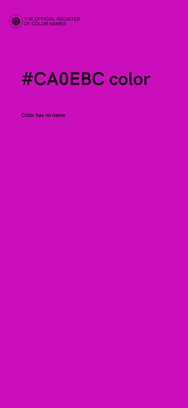 #CA0EBC color image
