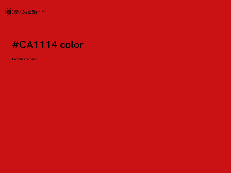 #CA1114 color image