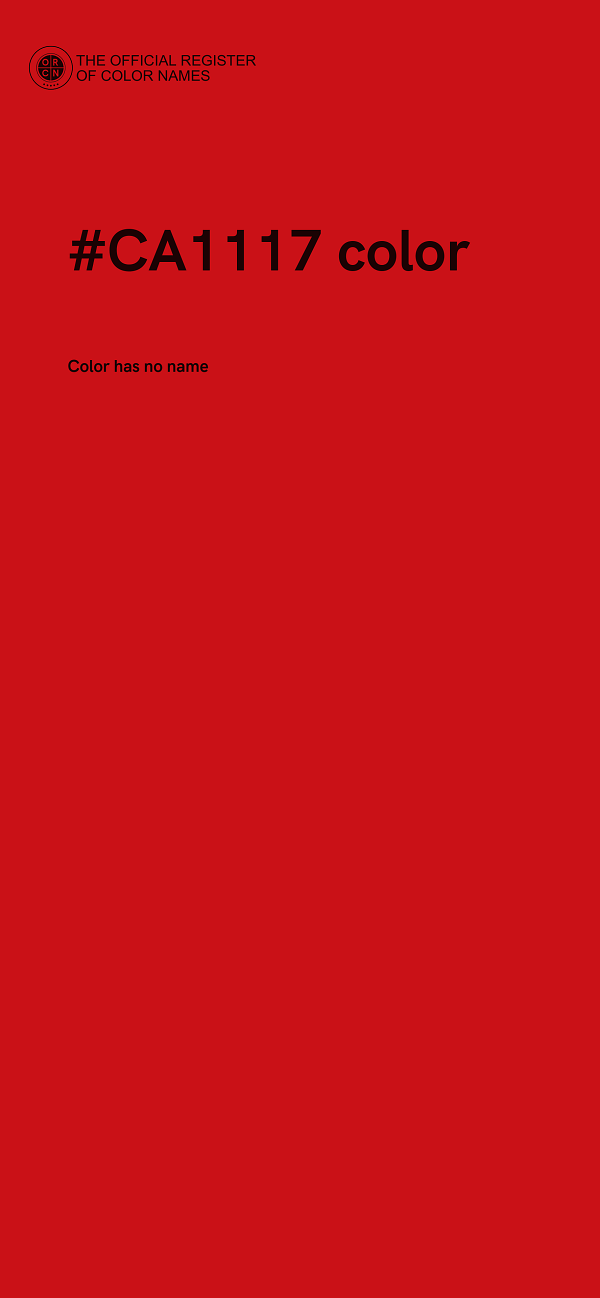 #CA1117 color image