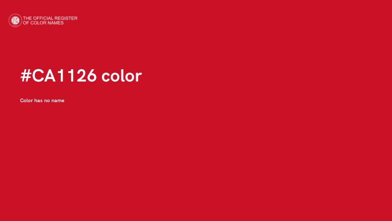 #CA1126 color image