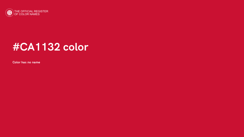 #CA1132 color image