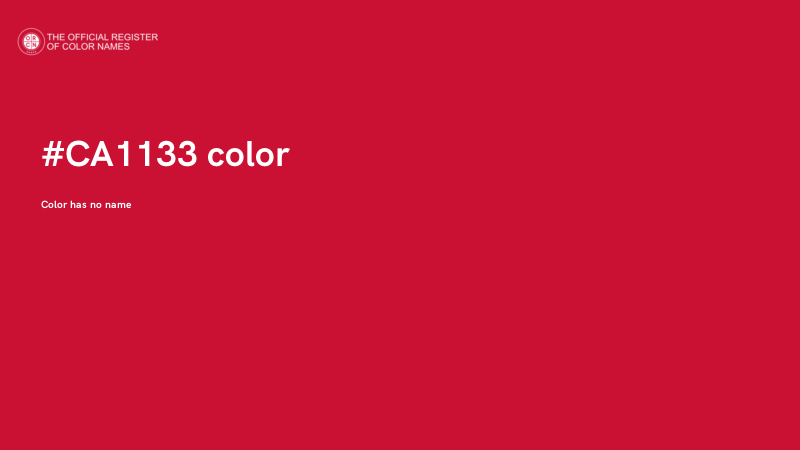 #CA1133 color image