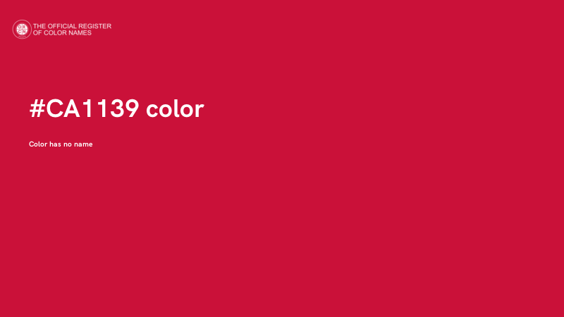 #CA1139 color image