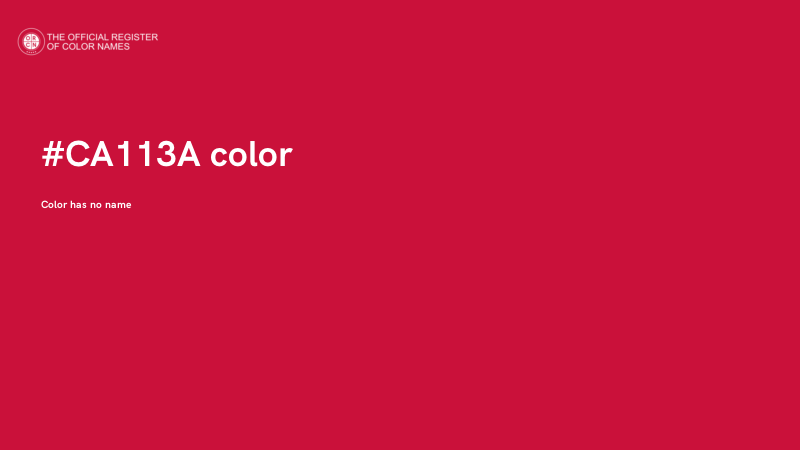 #CA113A color image