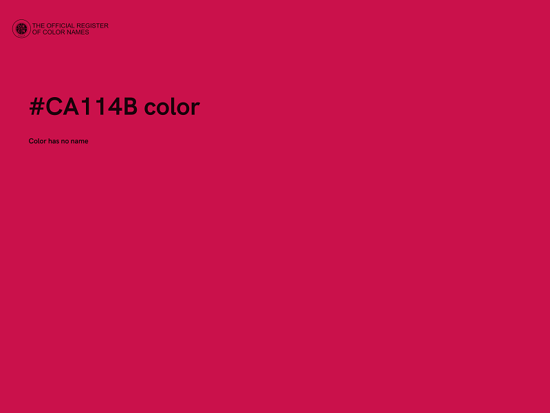 #CA114B color image