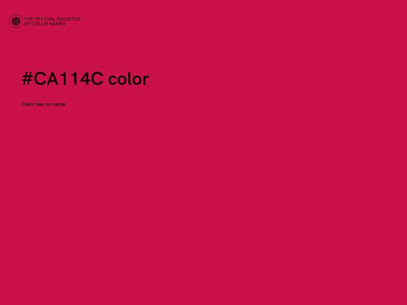 #CA114C color image