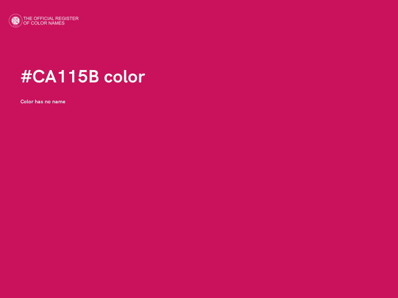 #CA115B color image