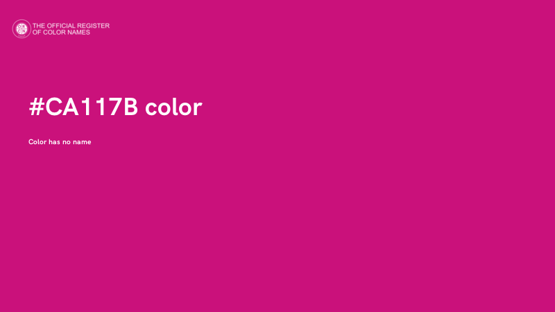 #CA117B color image
