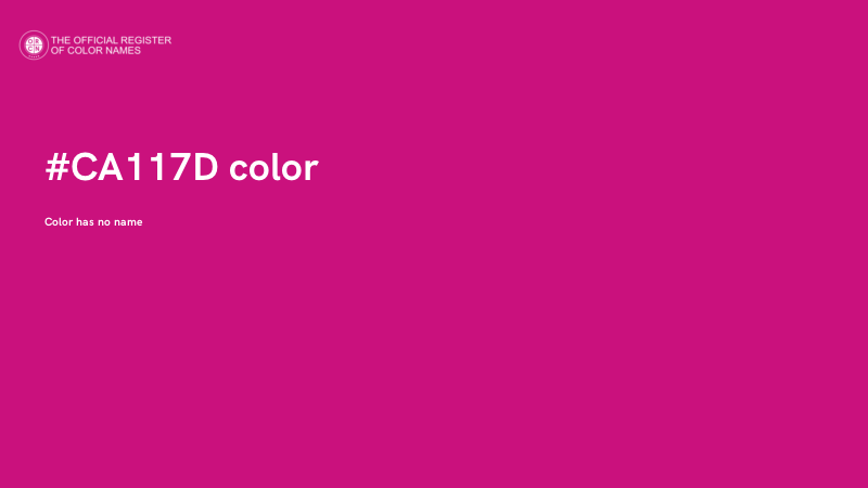 #CA117D color image