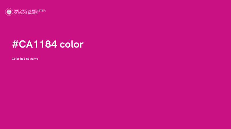 #CA1184 color image