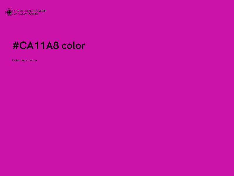 #CA11A8 color image
