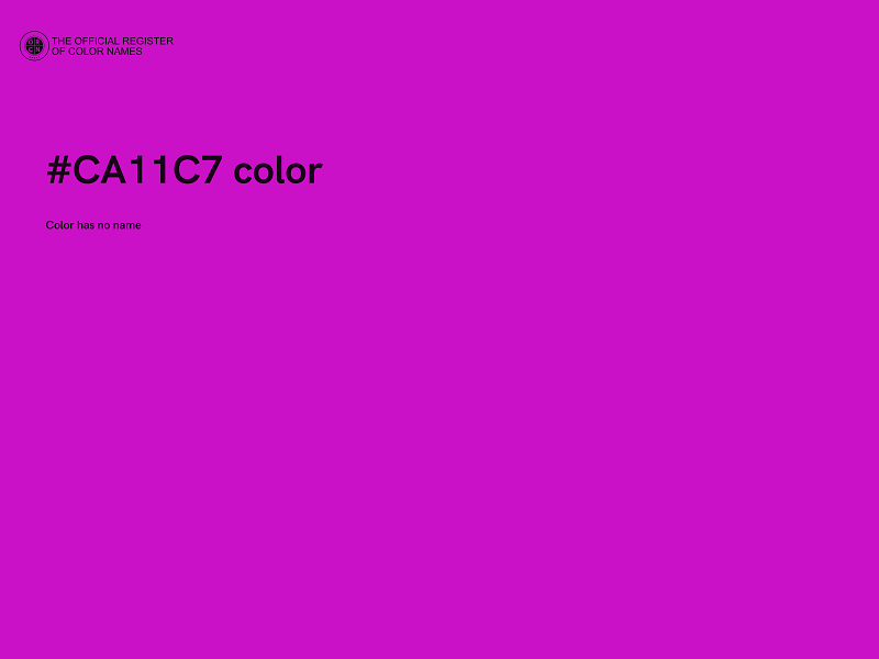 #CA11C7 color image