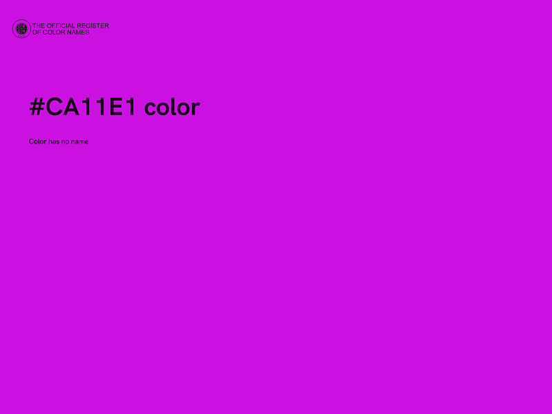 #CA11E1 color image