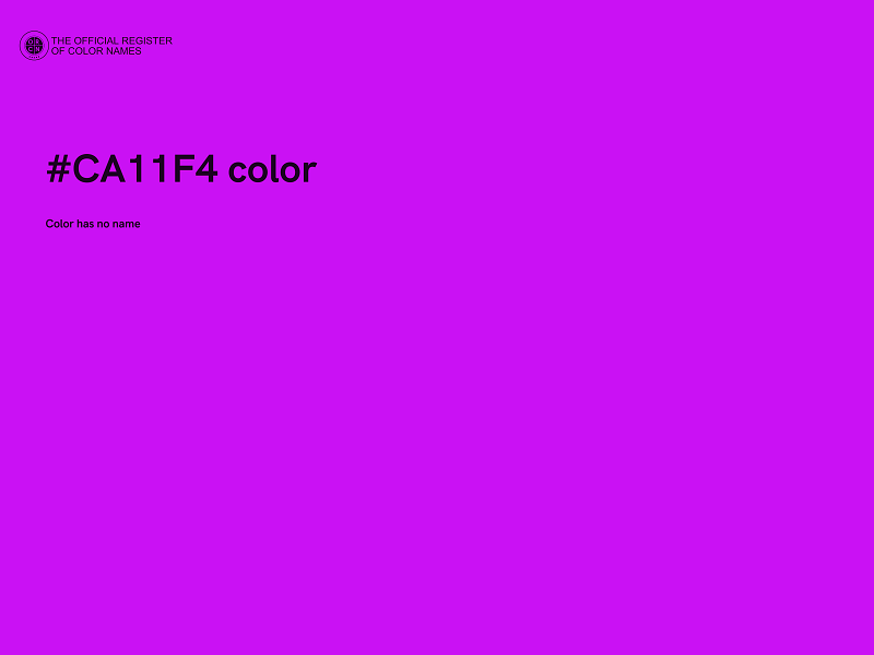 #CA11F4 color image