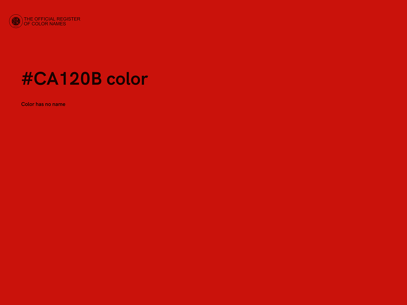 #CA120B color image