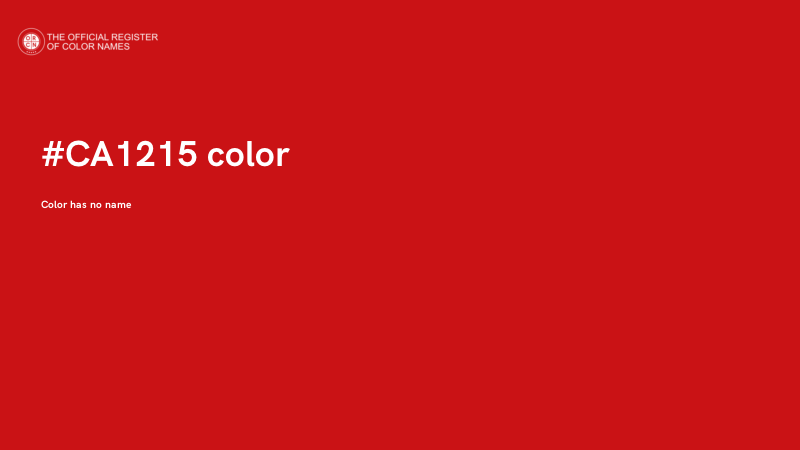 #CA1215 color image
