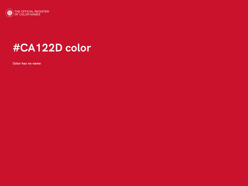 #CA122D color image