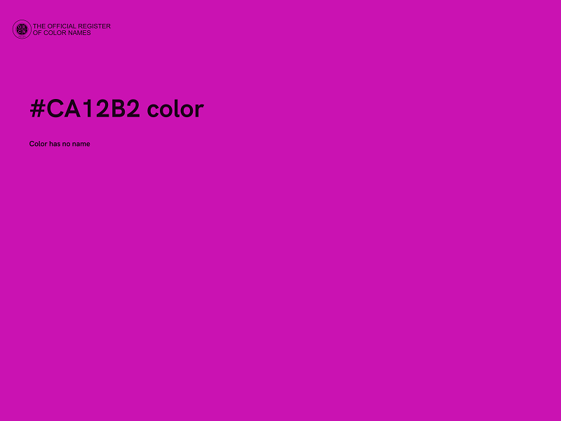 #CA12B2 color image