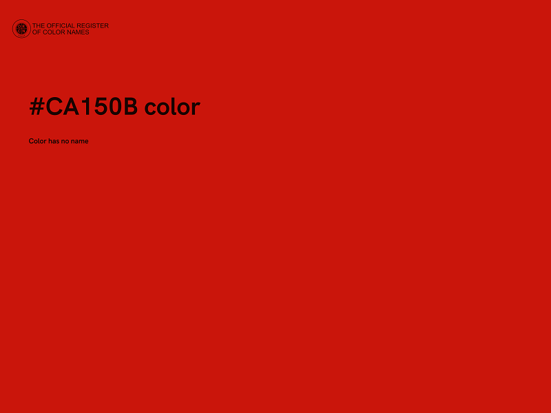 #CA150B color image