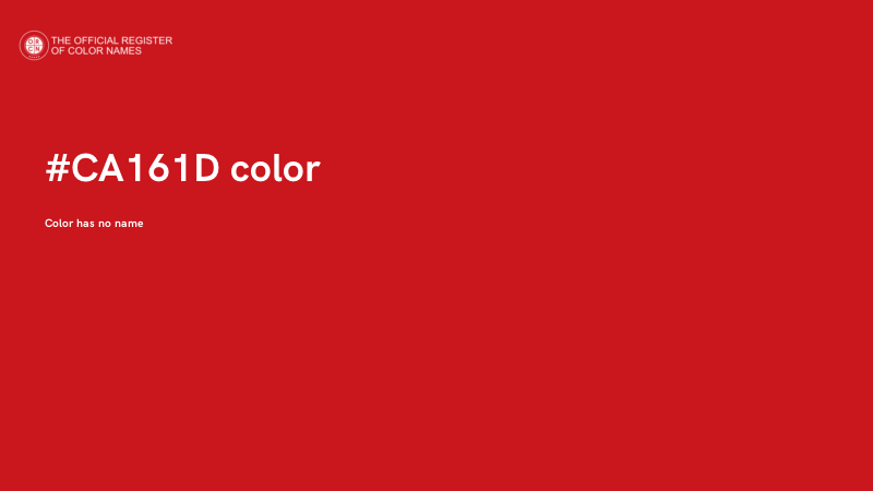 #CA161D color image