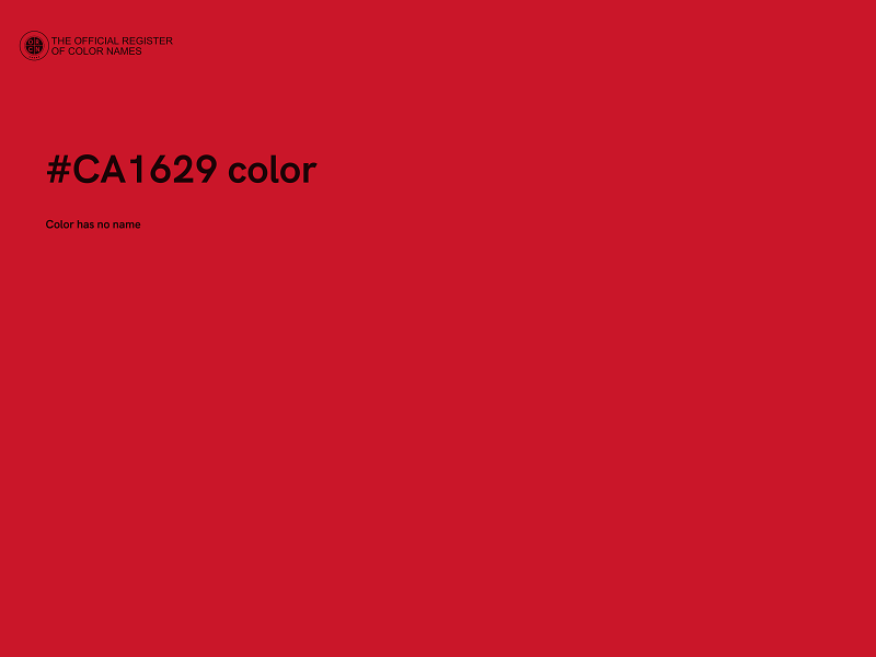 #CA1629 color image