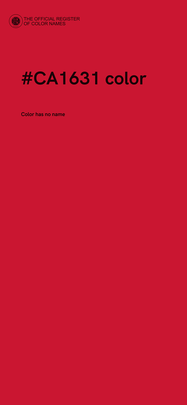 #CA1631 color image