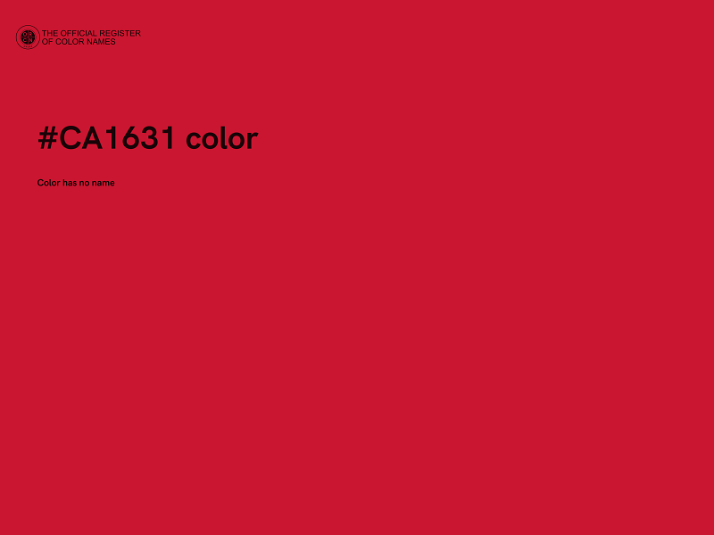#CA1631 color image