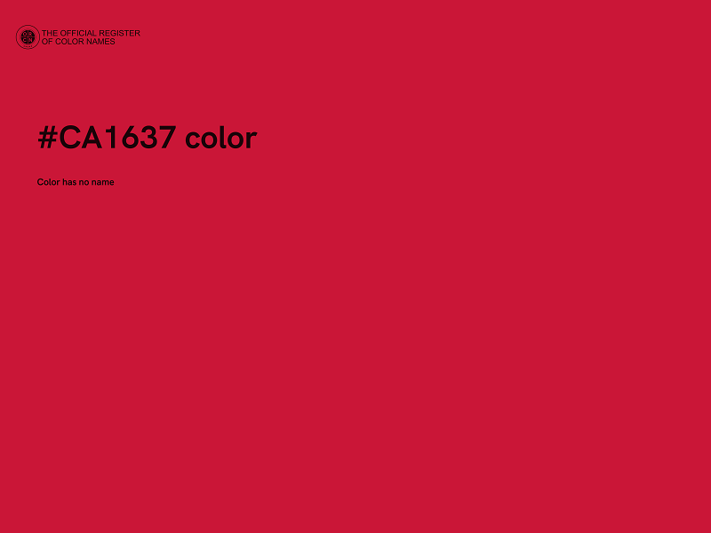 #CA1637 color image