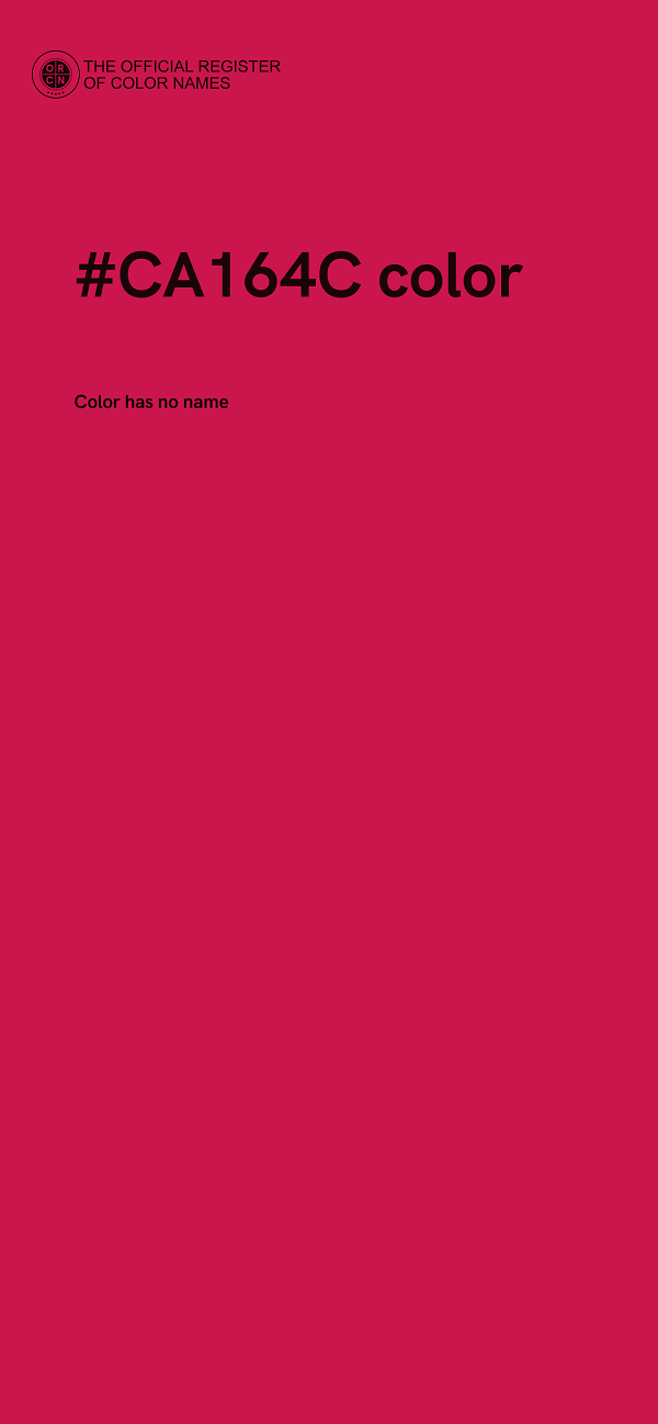 #CA164C color image