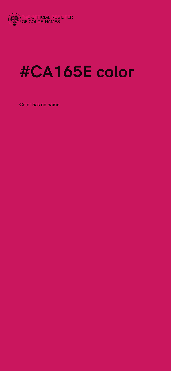 #CA165E color image