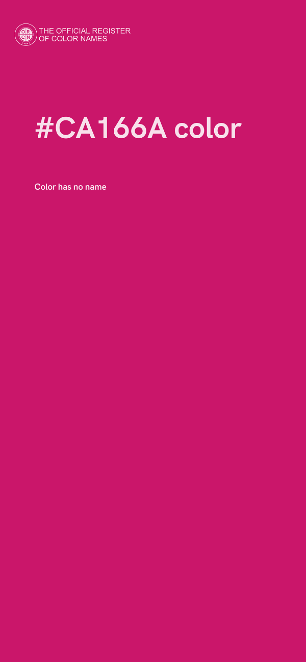 #CA166A color image